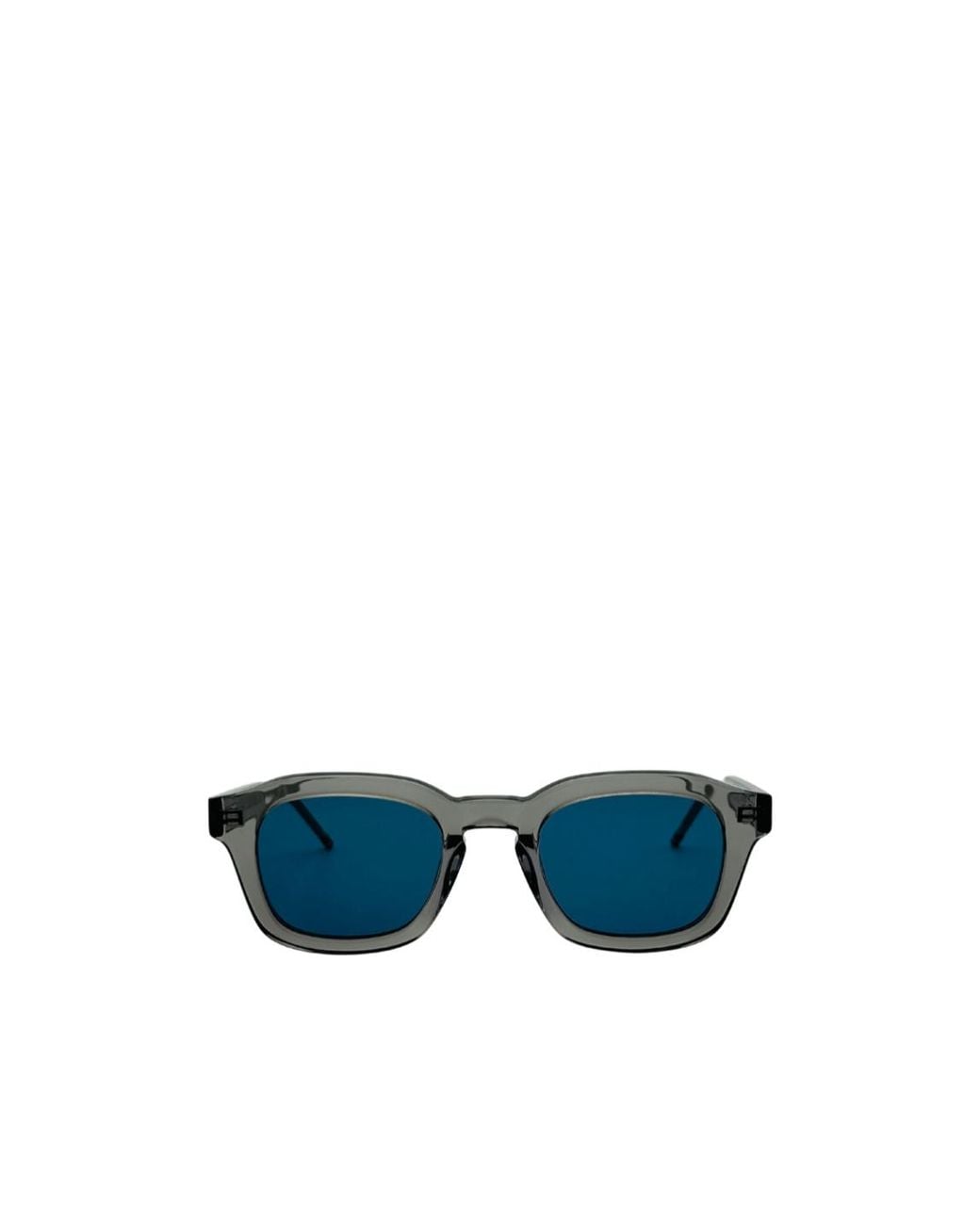 Thom Browne Blue Eyewear Rectangular Frame Sunglasses for men