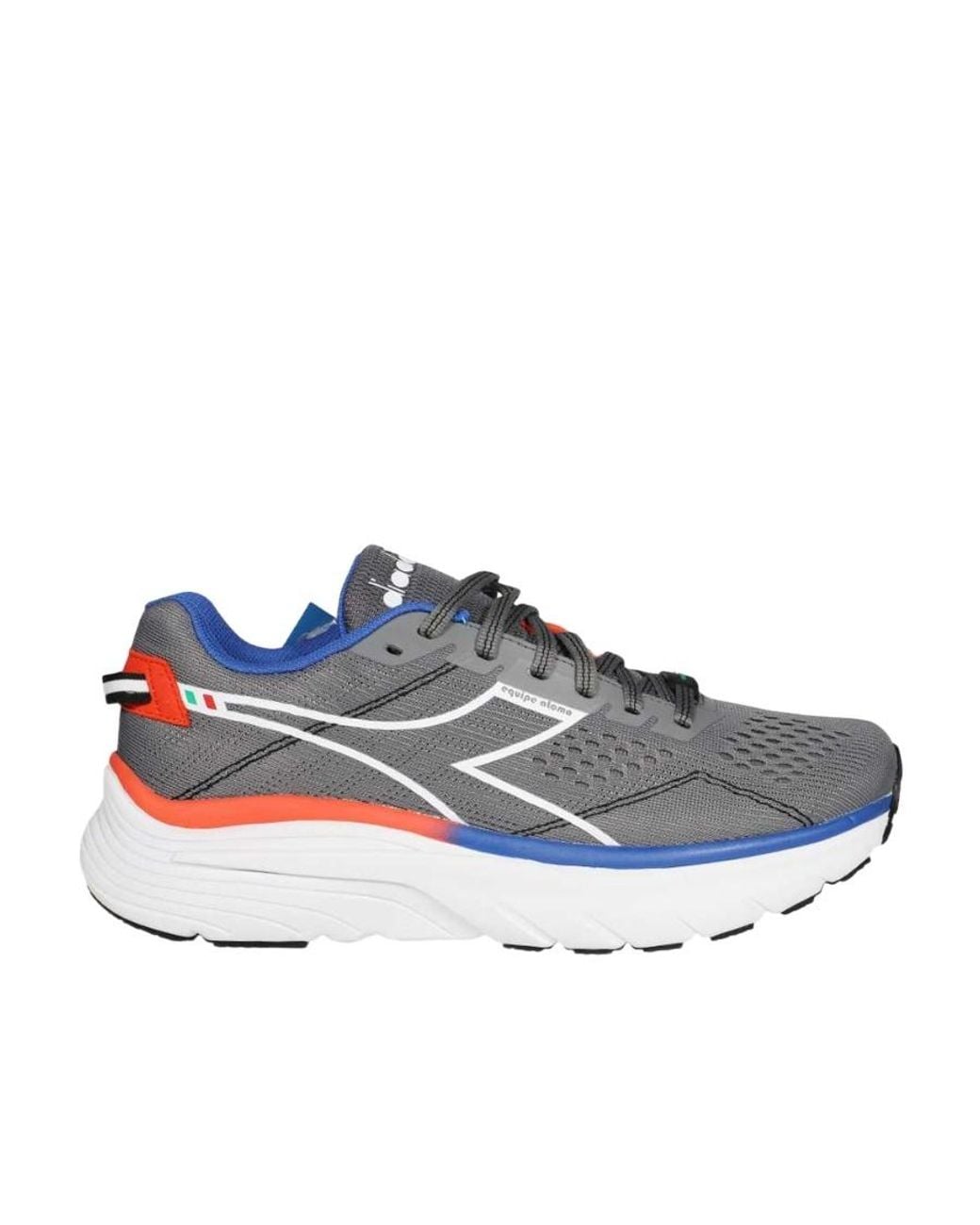 Diadora Blue Mesh Running Low-Top Sneakers for men