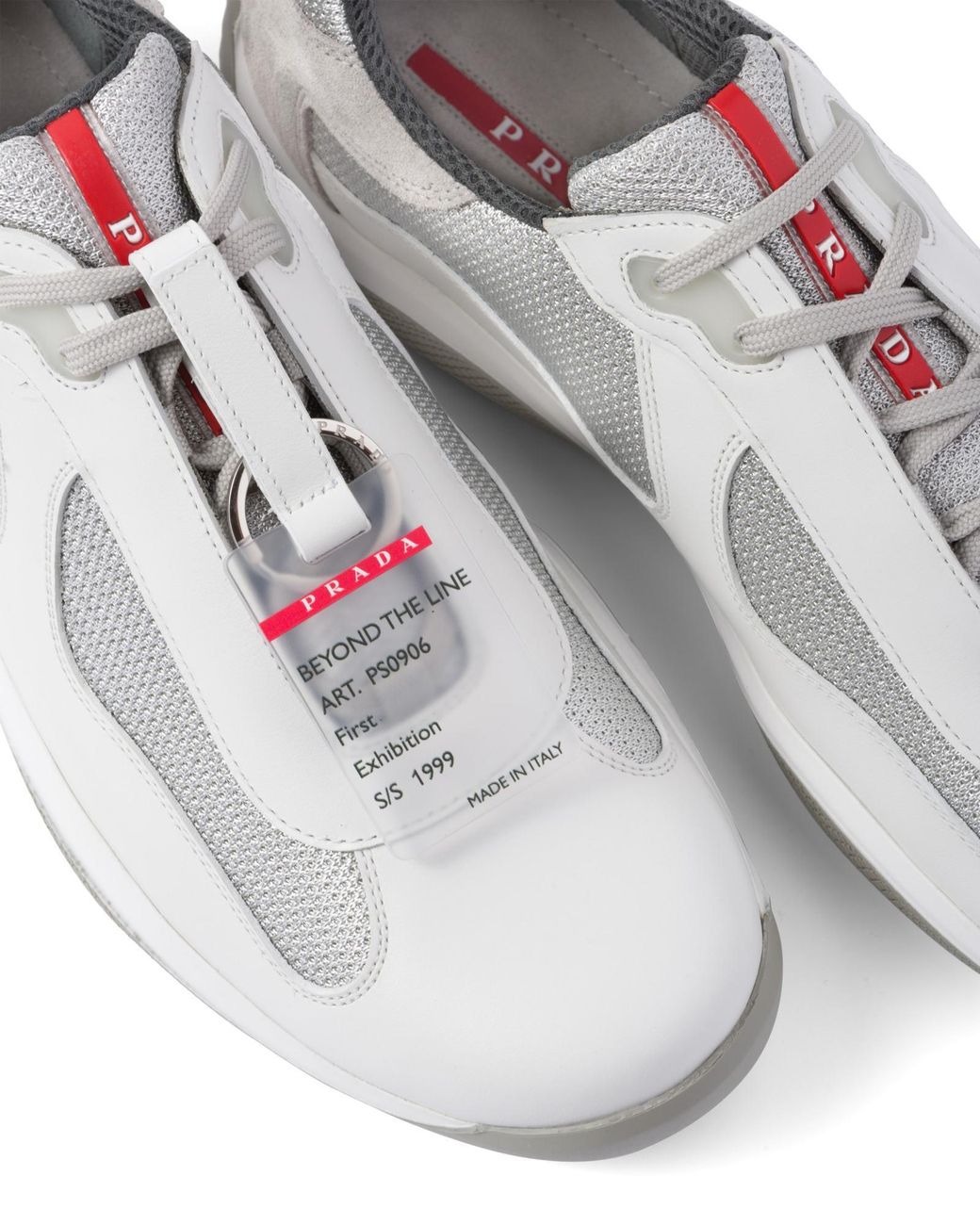 Prada Linea Rossa White Prada Americas Cup Original Sneakers for men