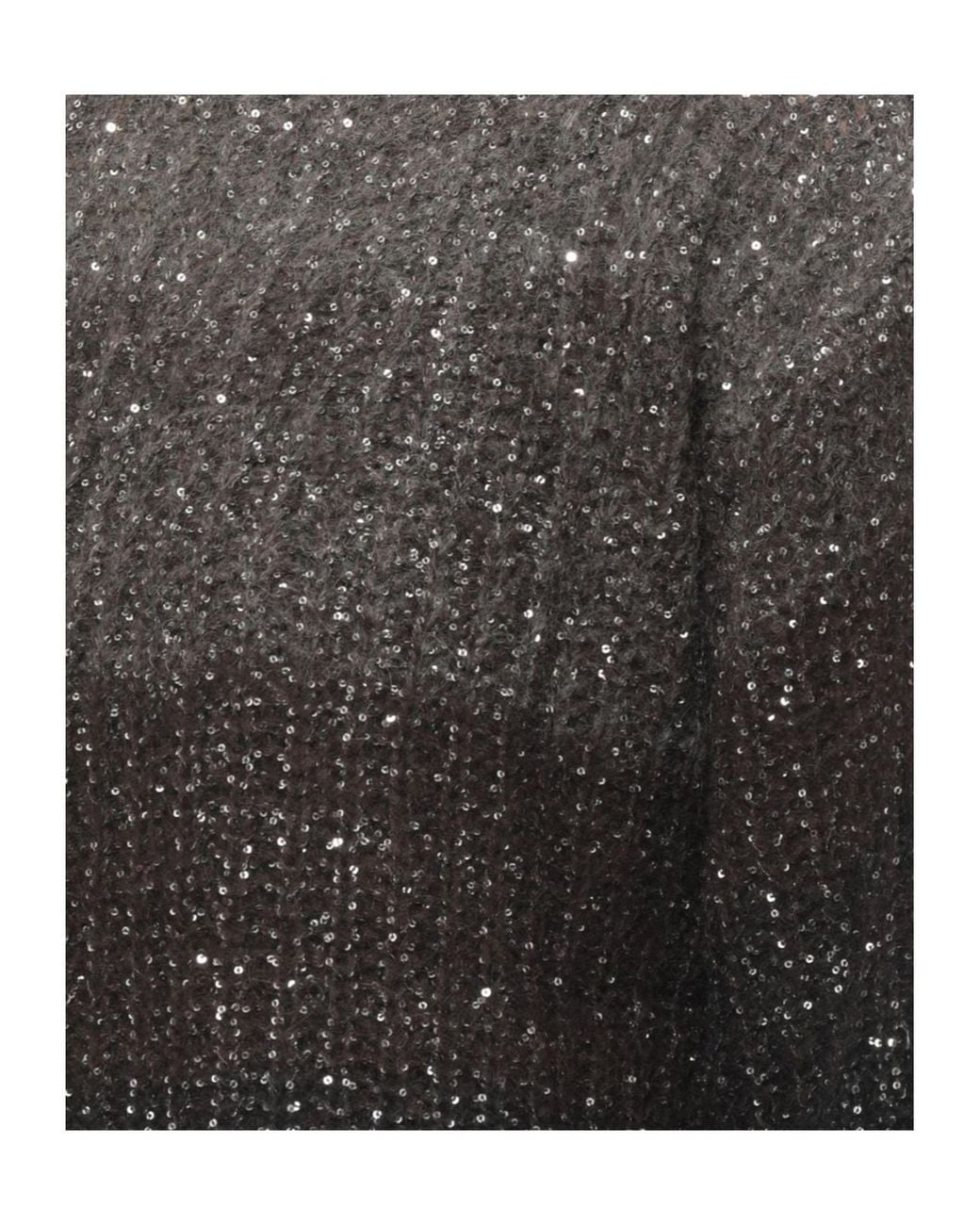 D.exterior Gray Degradé Sequined Knitted Sweater
