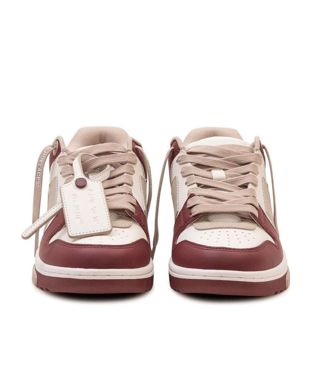 Off-White c/o Virgil Abloh Brown Panelled Lace-Up Sneakers