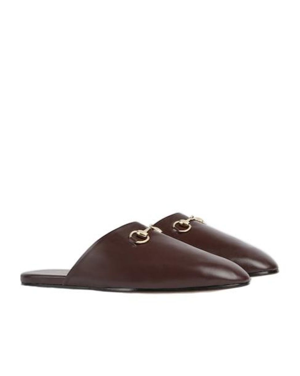 Gucci Brown Horsebit Mules for men