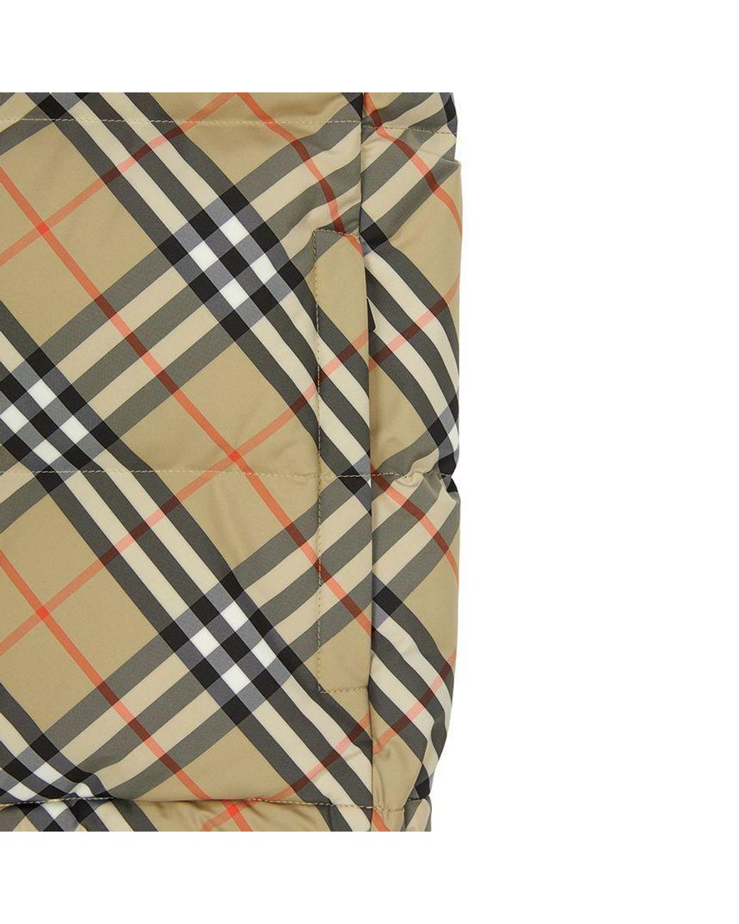 Burberry Metallic Check Puffer Gilet