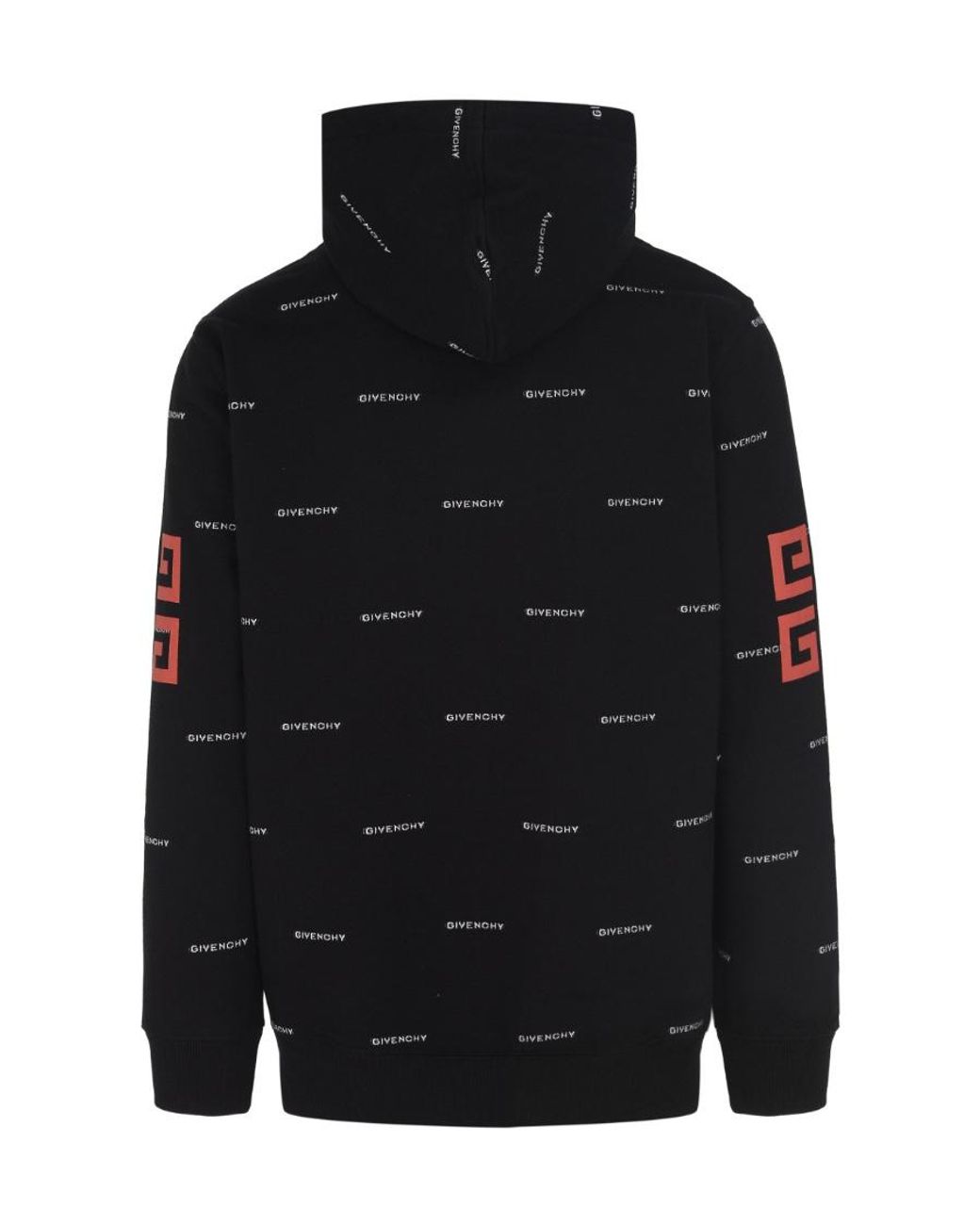 Givenchy Black 4G-Print Cotton Hoodie for men