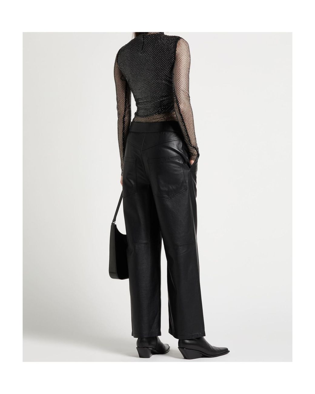 Sportmax Black Long-Sleeve Turtleneck Top