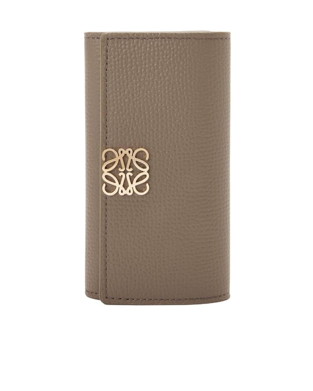 Loewe Brown Anagram Key Case