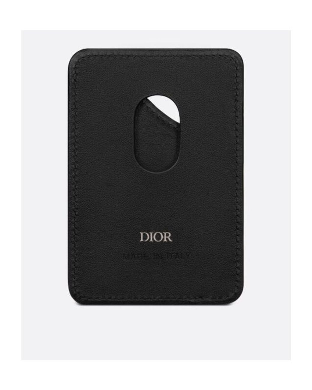 Dior Black Saddle Magnetic Card Holder for men