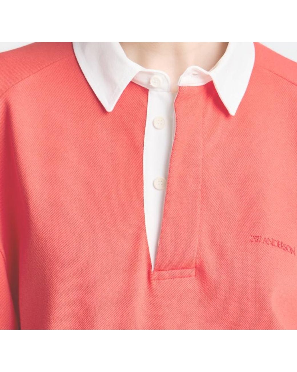 J.W. Anderson Striped Embroidered-Logo Polo Shirt for men