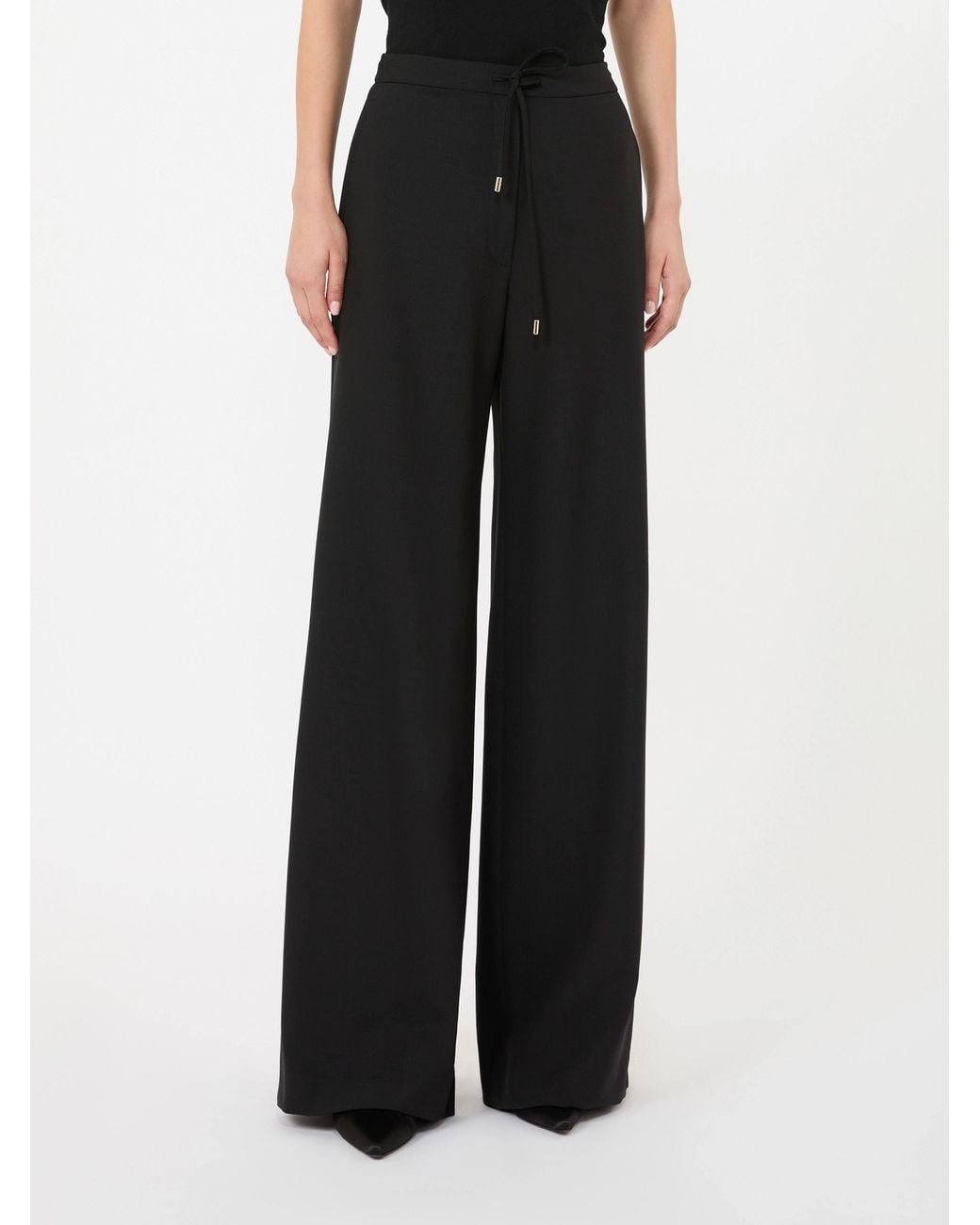 Max Mara Black Studio Denaro Drawstring Pants