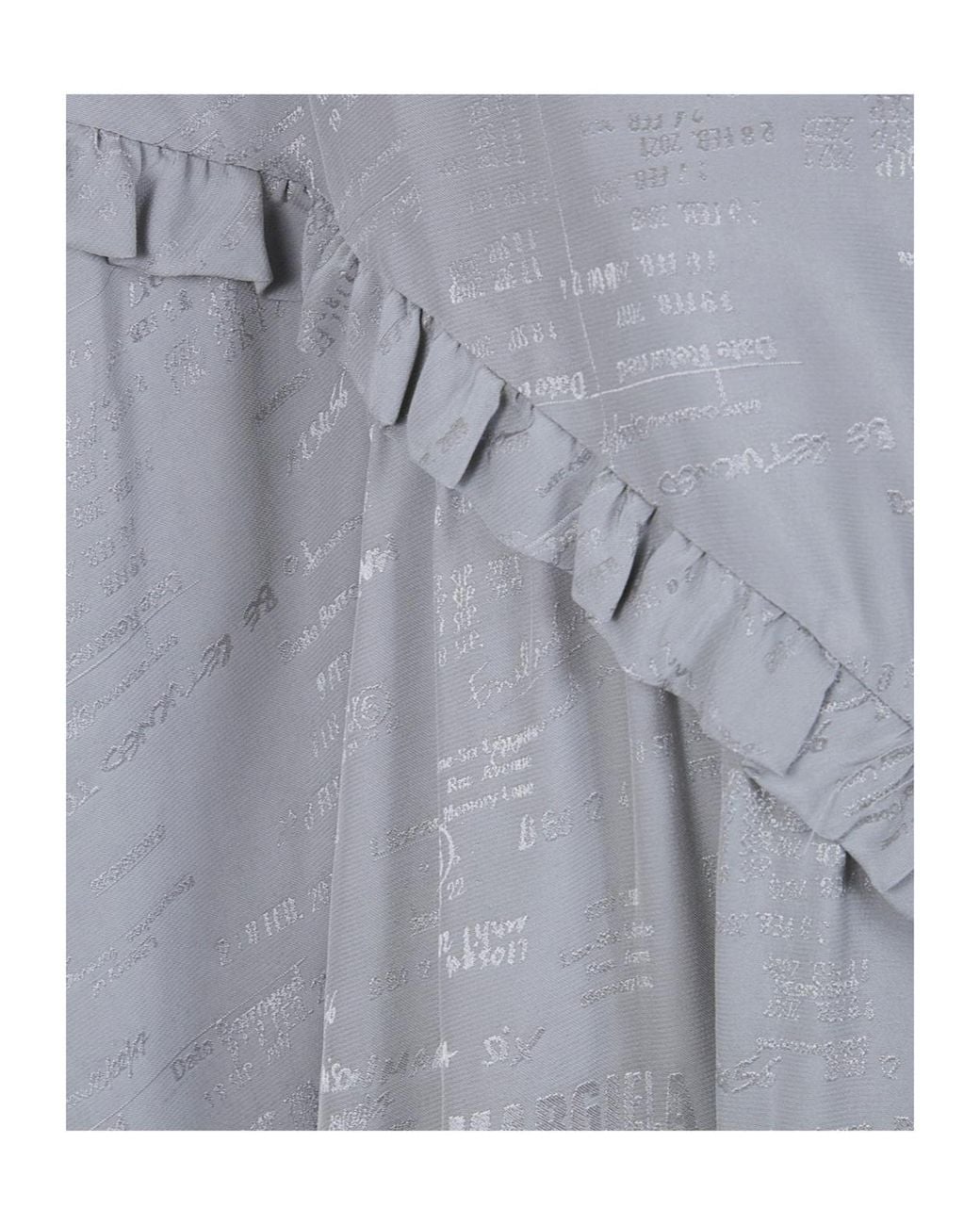 MM6 by Maison Margiela Gray V-Neck Midi Dress