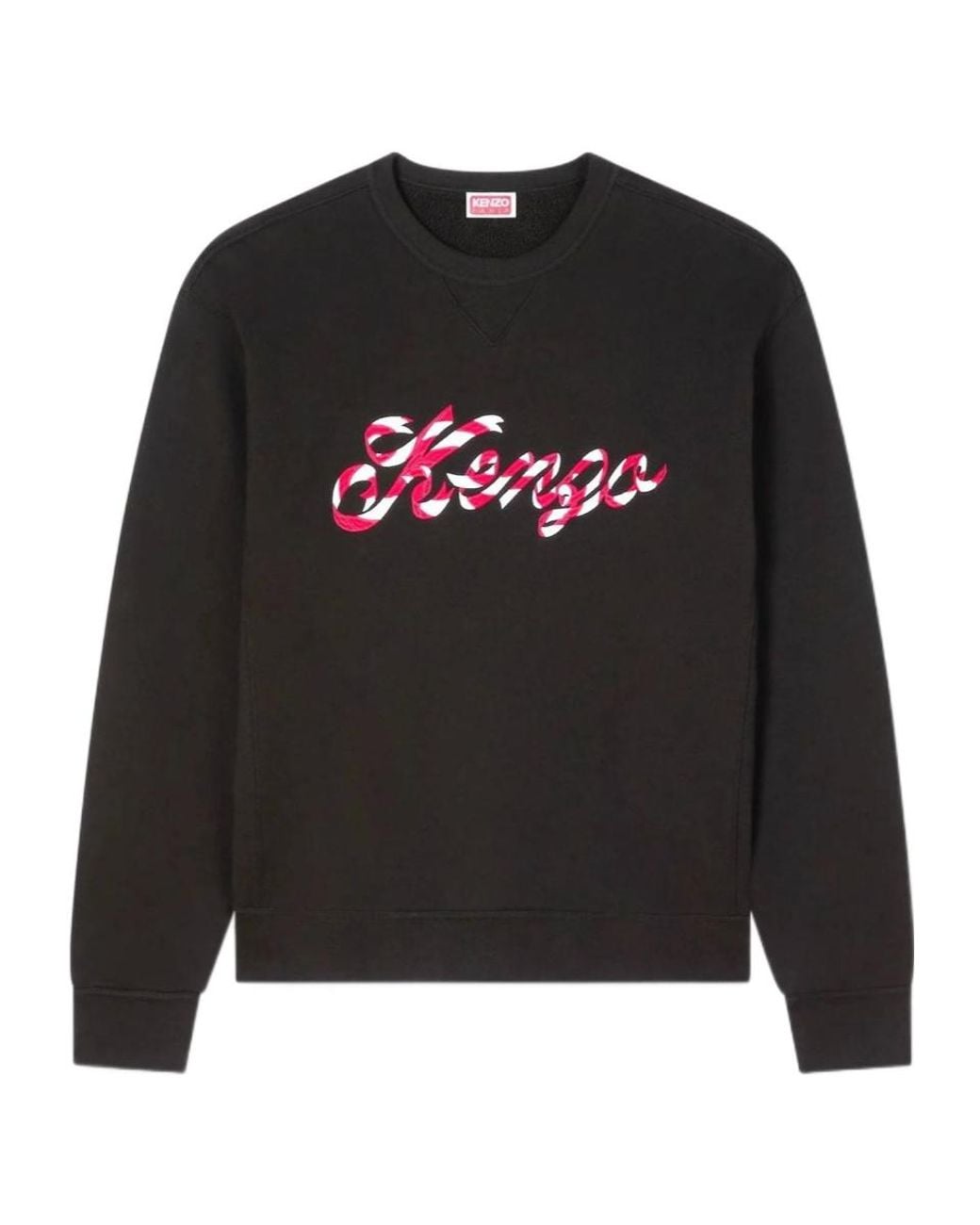 KENZO Black Winter Holidays' Embroidered Sweatshirt for men