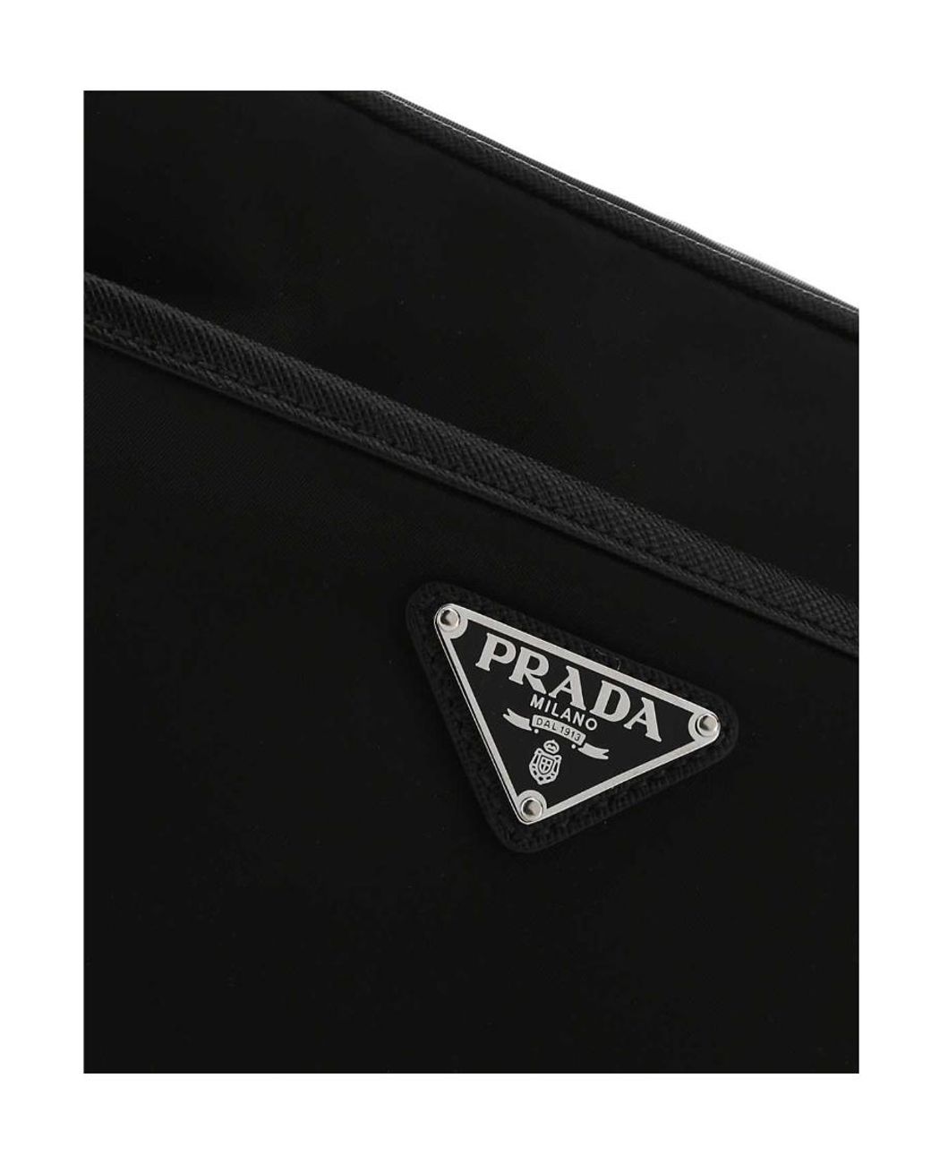Prada Black Re-Nylon And Saffiano Shoulder Bags for men