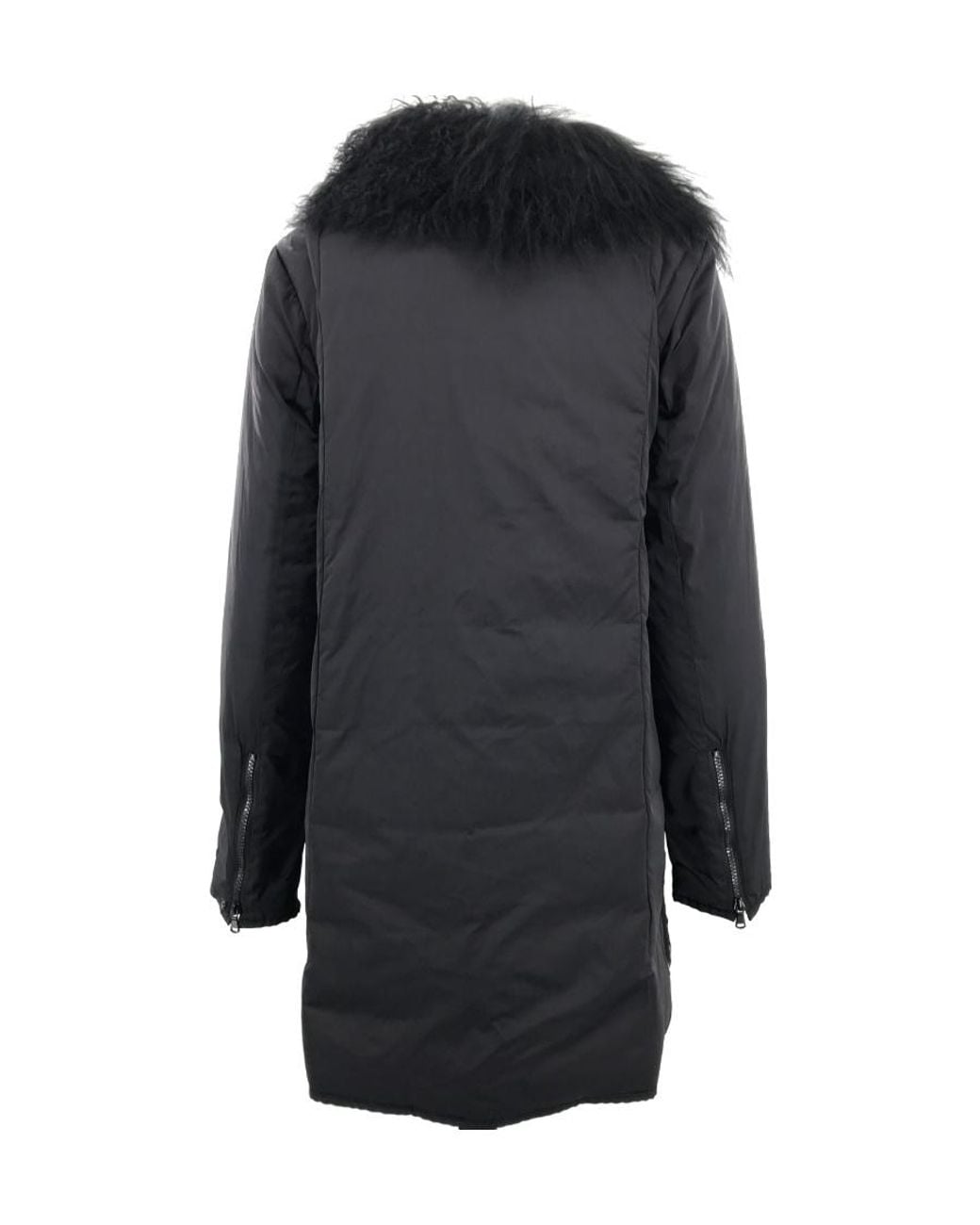 Sportmax Gray Wool Collar Cotton Suit