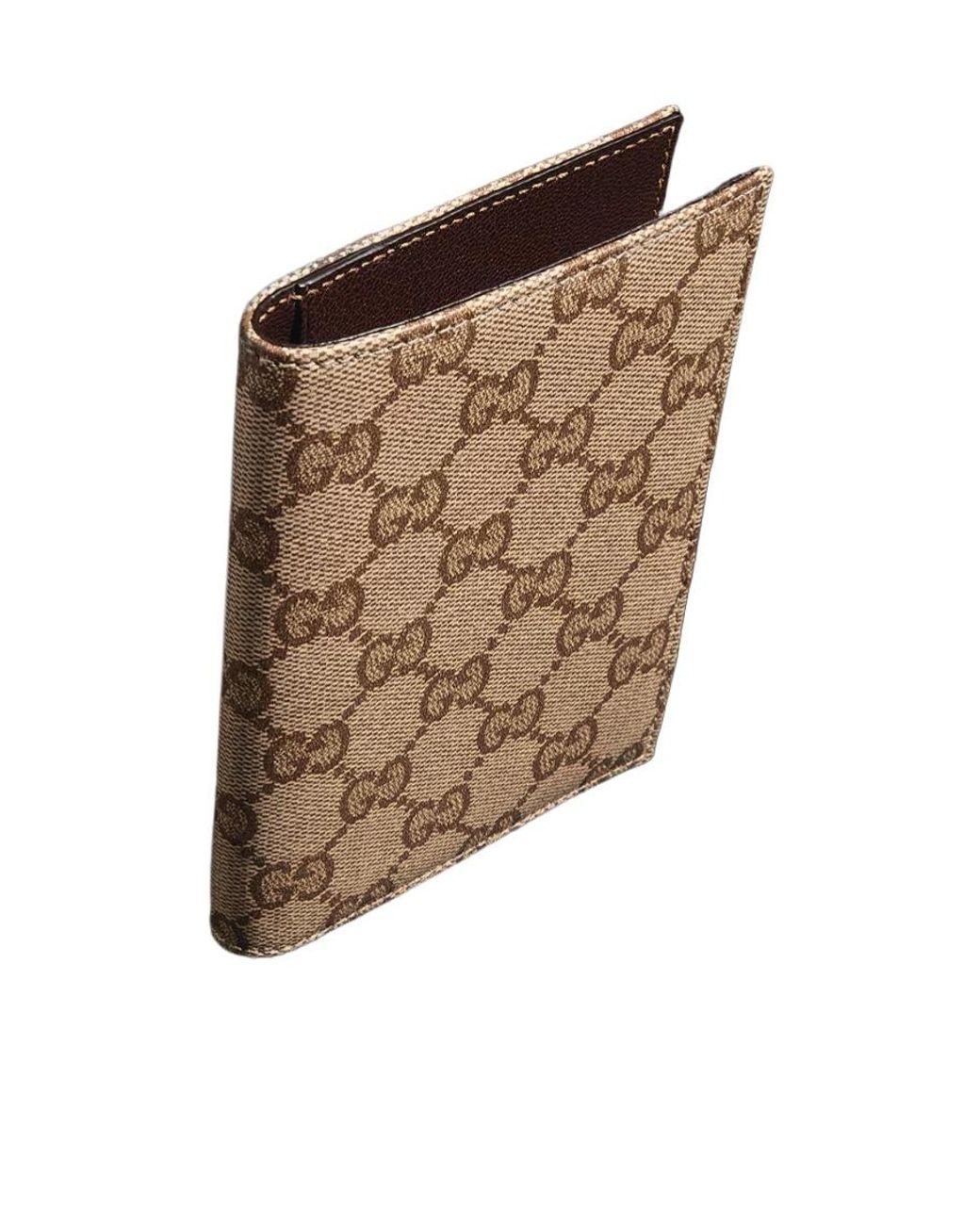 Gucci Brown Essence Classic Passport Case
