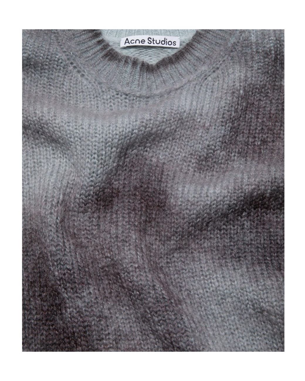 Acne Gray Sprayed Knit Jumper