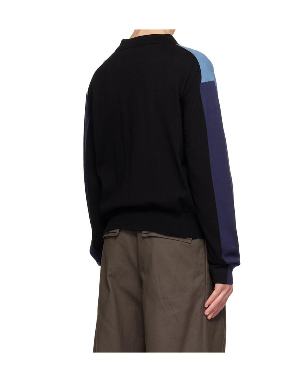 Kiko Kostadinov Blue Long-Sleeved Zip-Up Cardigan for men