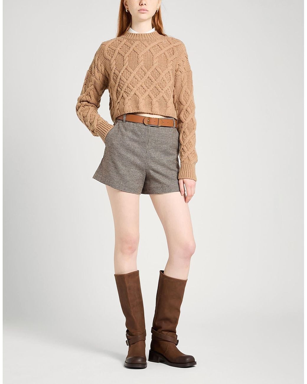 MAX&Co. Natural Cable-Knit Jumper