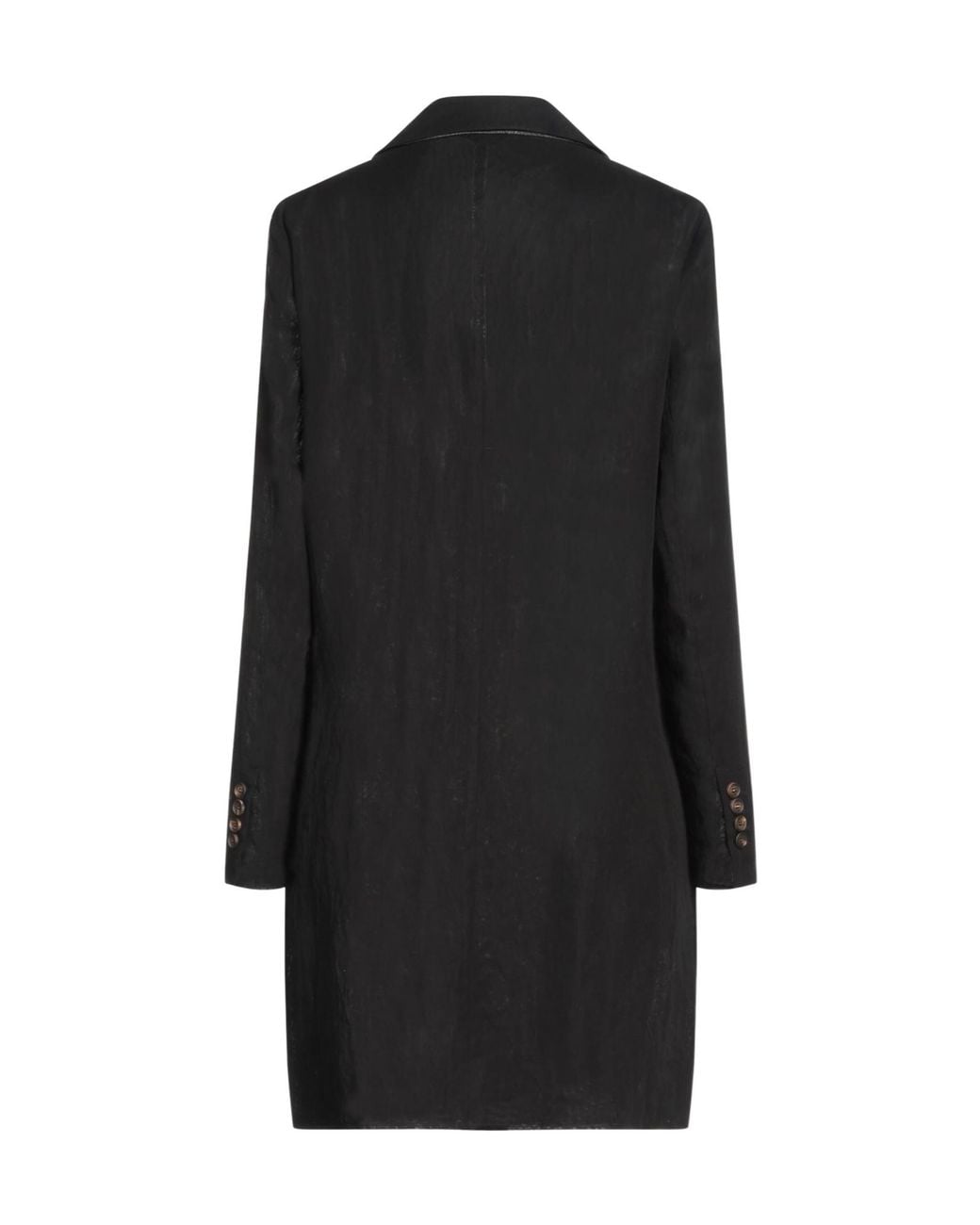 Brunello Cucinelli Black Mid-Length Double-Breasted Blazer