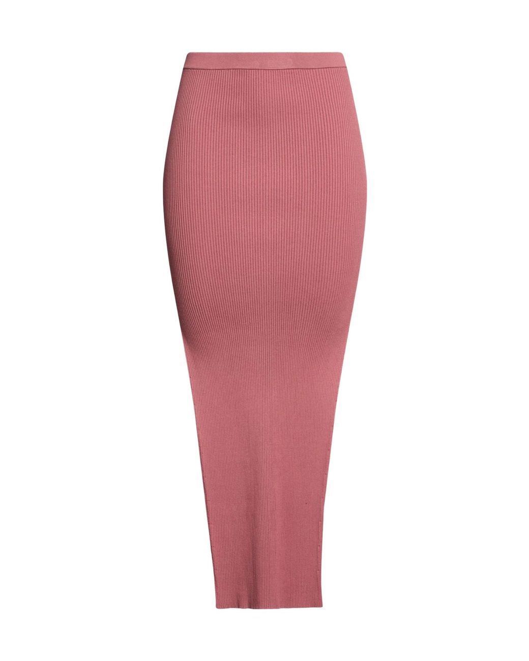 Rick Owens Red Fashionable Solid-Color Knitted Skirt