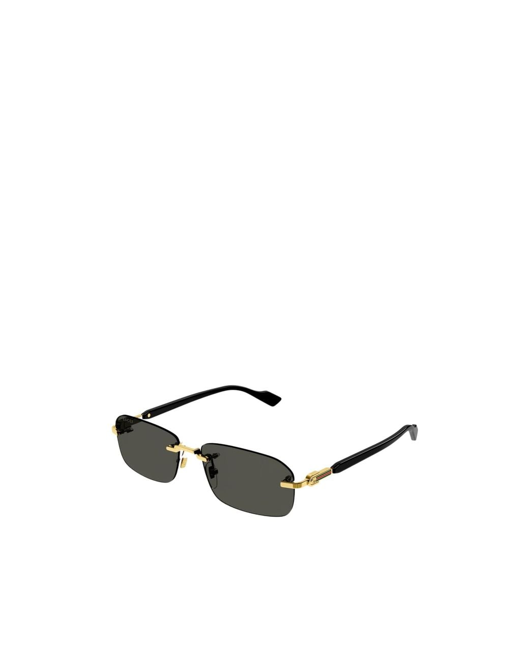 Gucci White Rectangular Frame Sunglasses for men