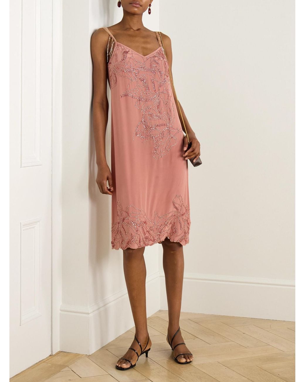 Dries Van Noten Pink Sleeveless Dress