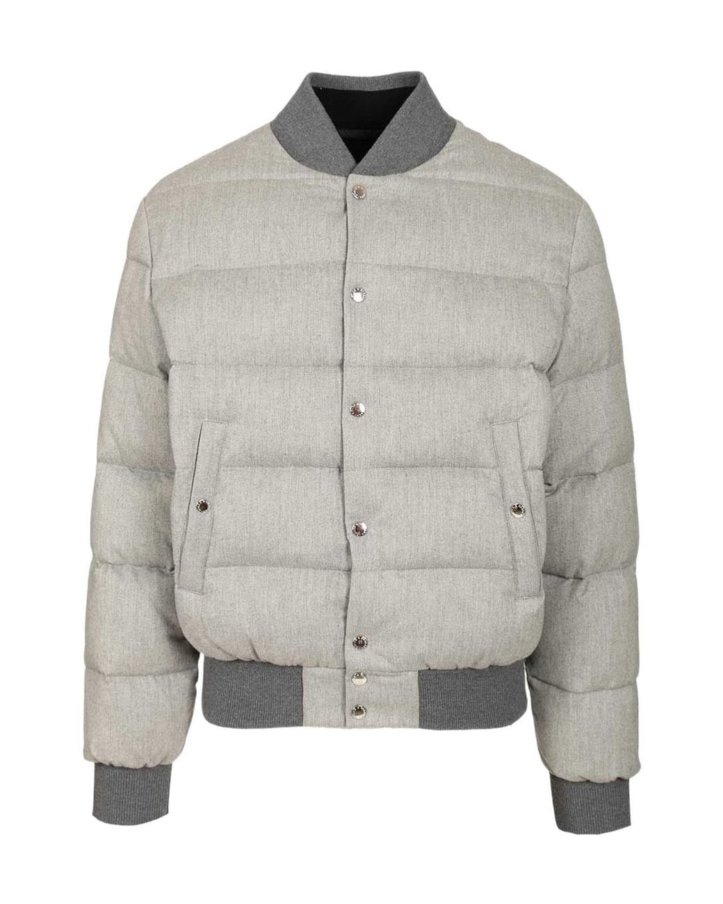 Dolce & Gabbana Gray Reversible Padded Jacket for men
