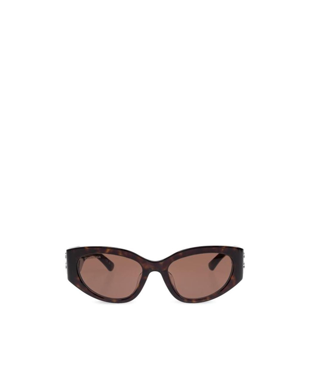 Balenciaga Brown Eyewear Bossy Cat-Eye Frame Sunglasses
