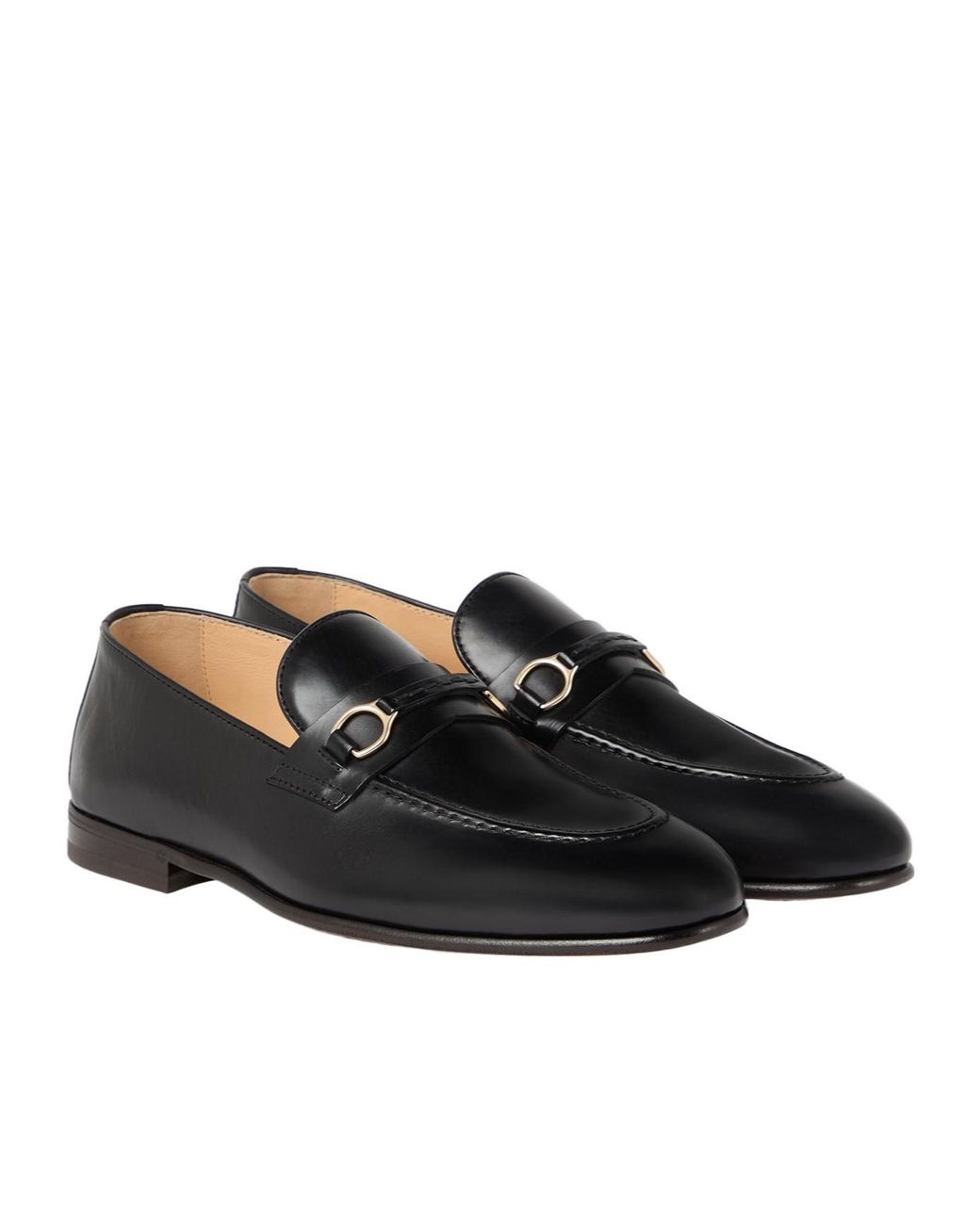 Brunello Cucinelli Black Slip-On Loafers for men