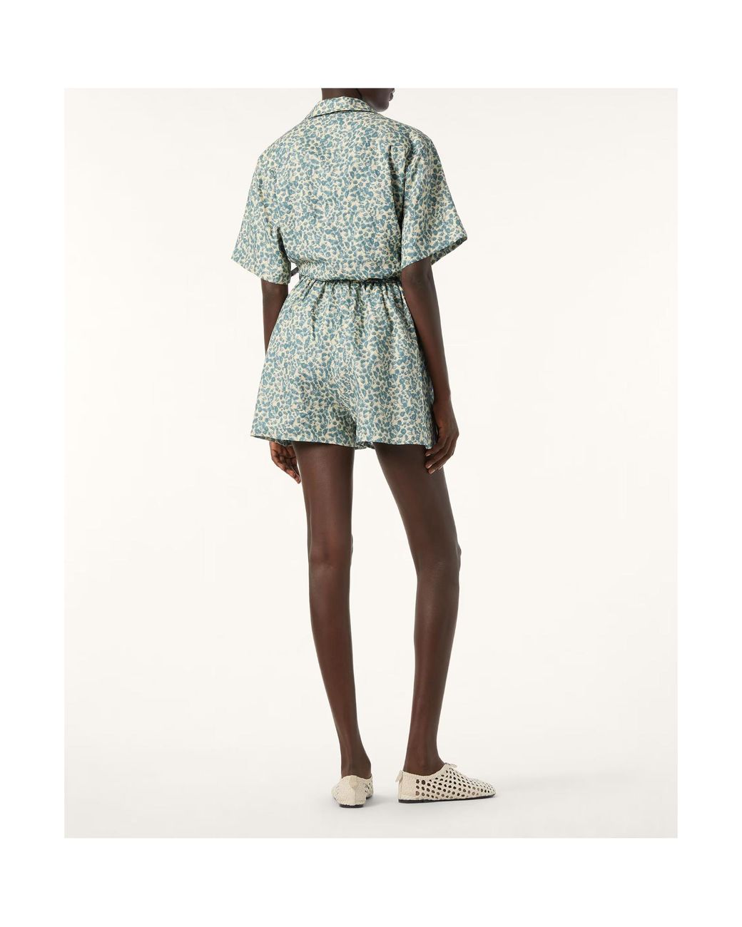 Loro Piana Green Printed Shirt