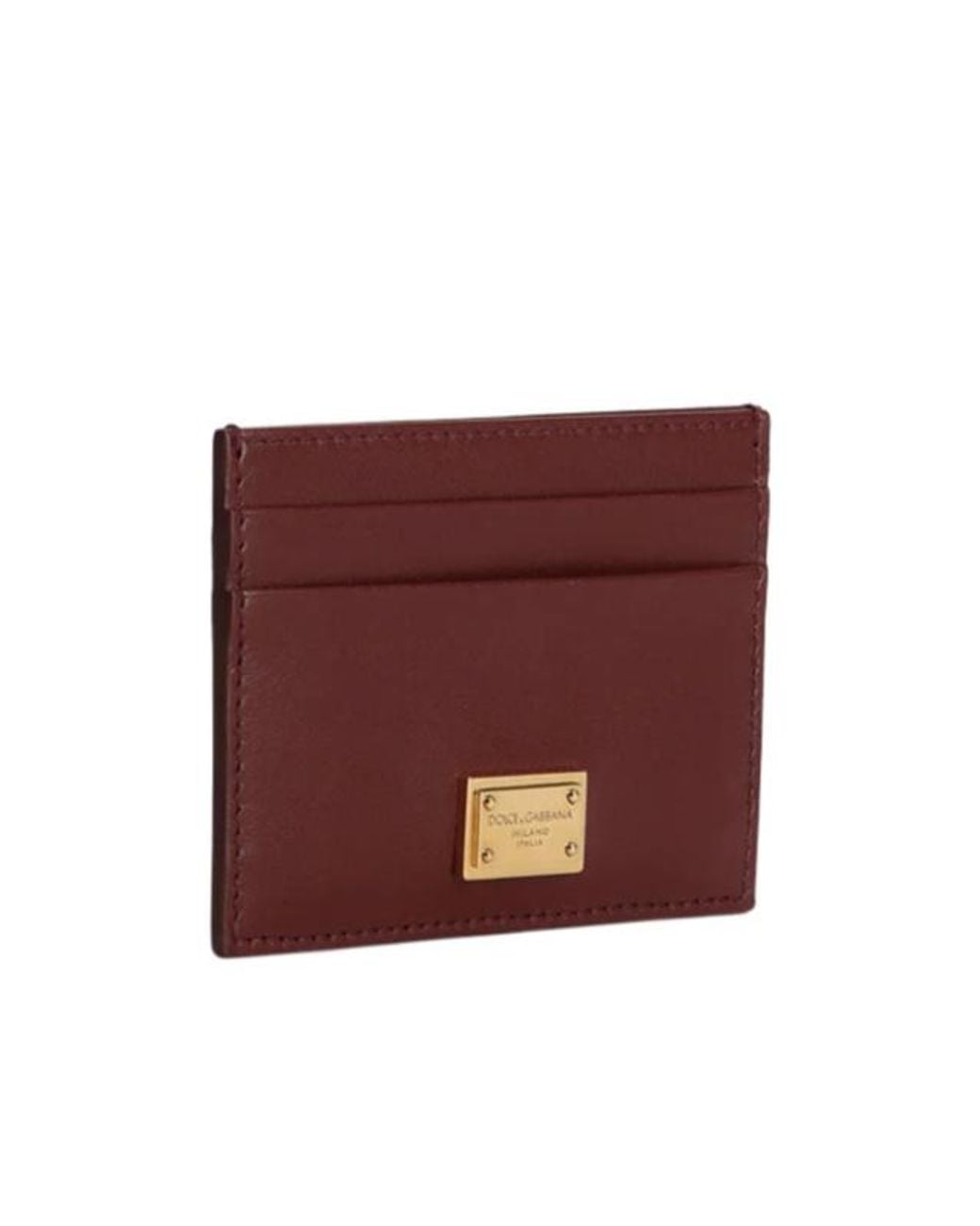 Dolce & Gabbana Purple Logo Plaque Card Holder