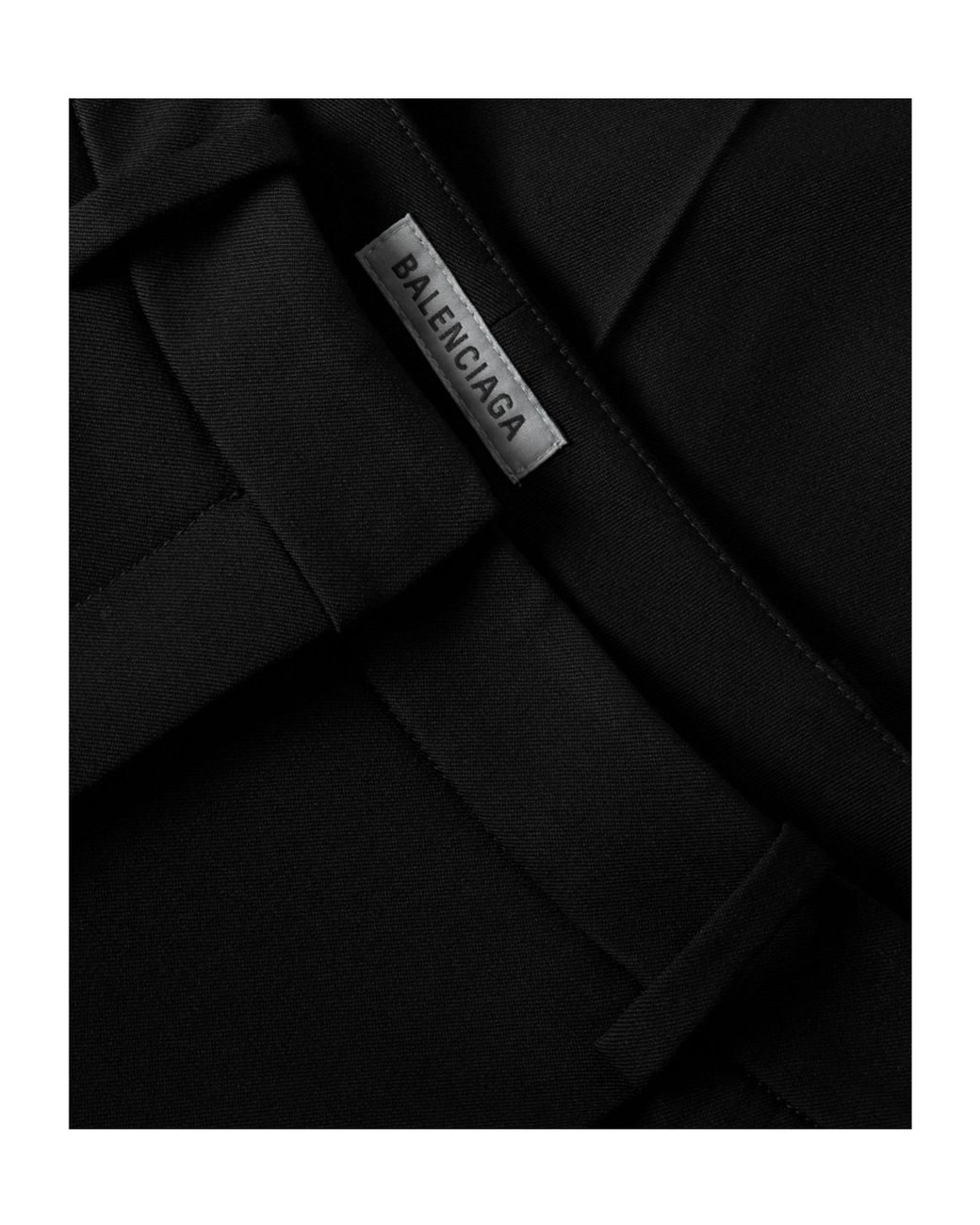 Balenciaga Black High-Waisted Slim-Fit Trousers