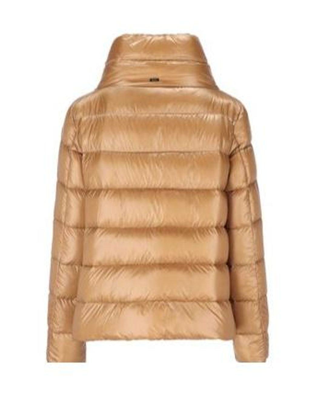 Herno Brown High-Neck Quilted Padded Jacket