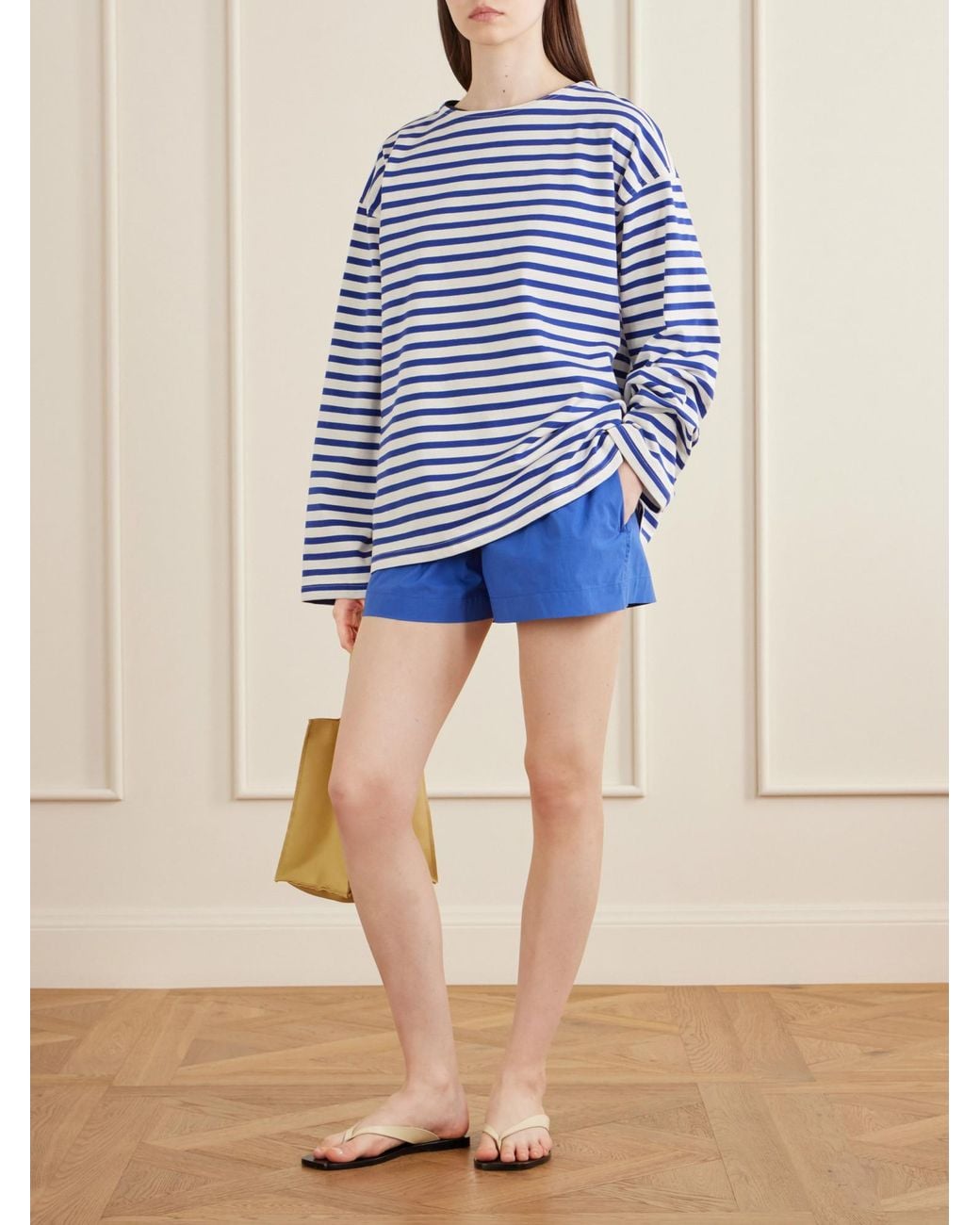 Matteau Blue Cotton Shorts