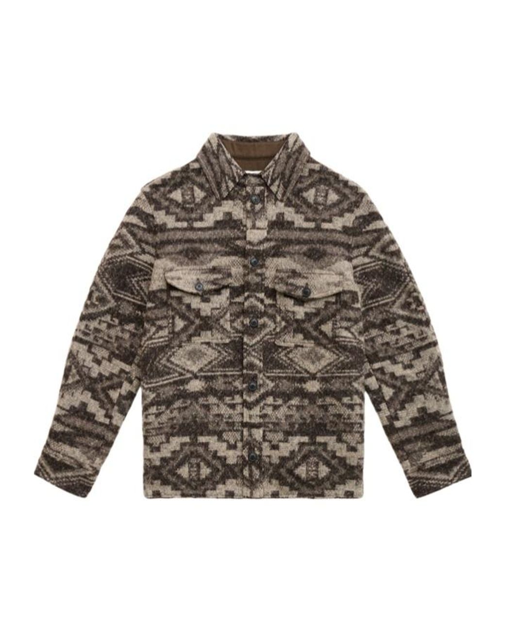 Isabel Marant Gray Kervon Long-Sleeved Shirt for men