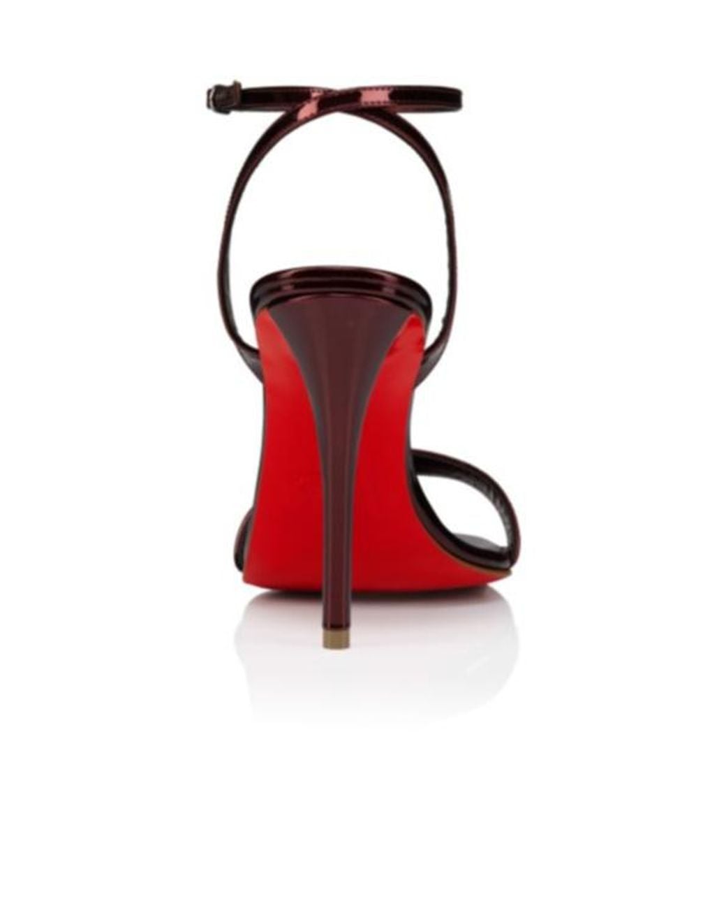 Christian Louboutin White Ankle-Strap Heeled Sandals