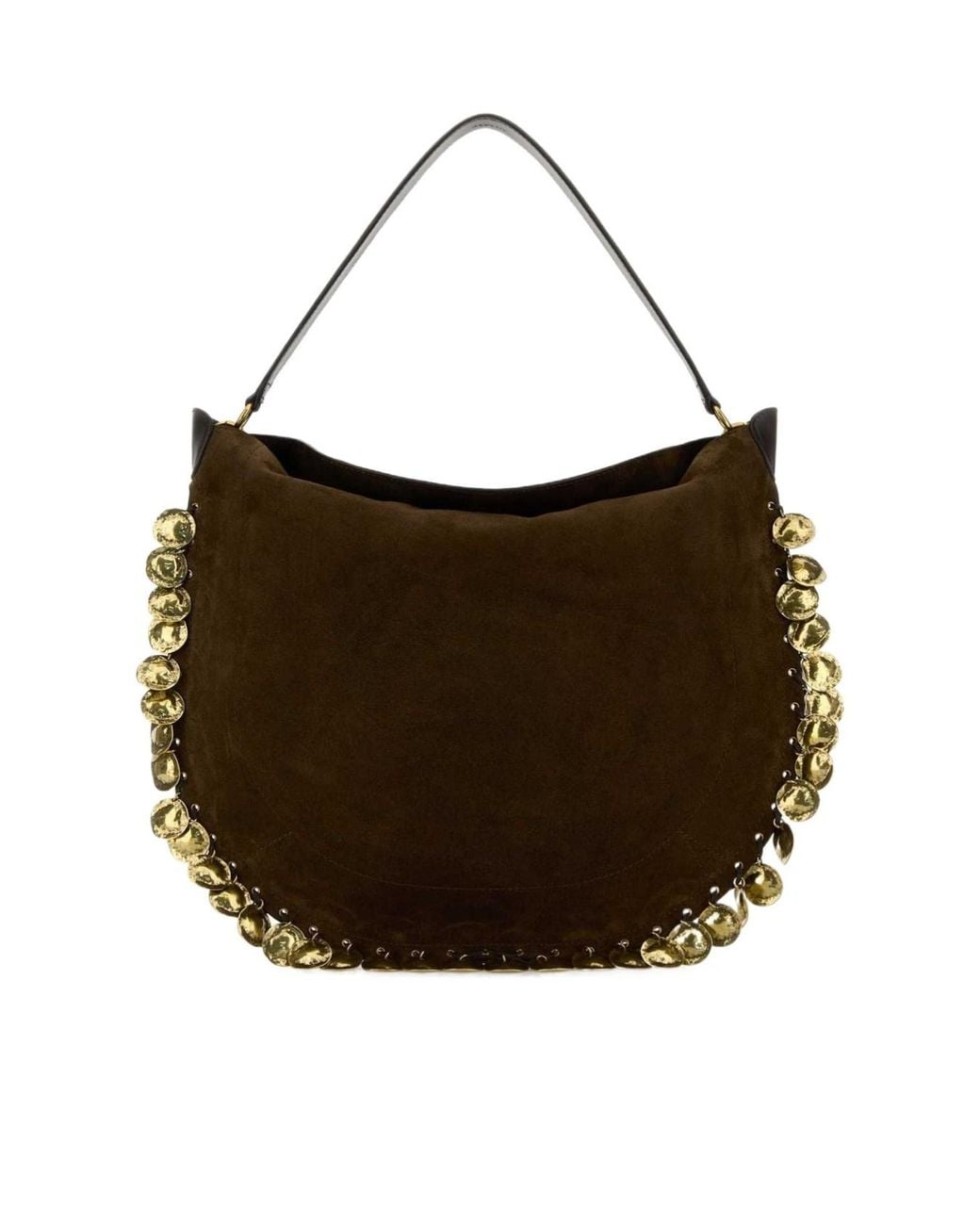 Isabel Marant Brown Oskan Embellished Hobo Bag