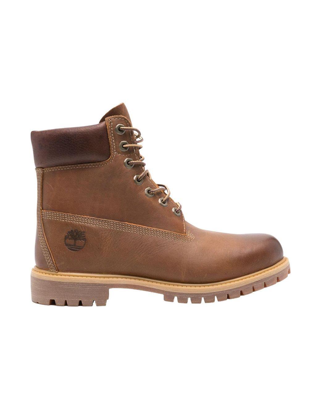 Timberland Brown Padded Collar Lace-Up Boots for men