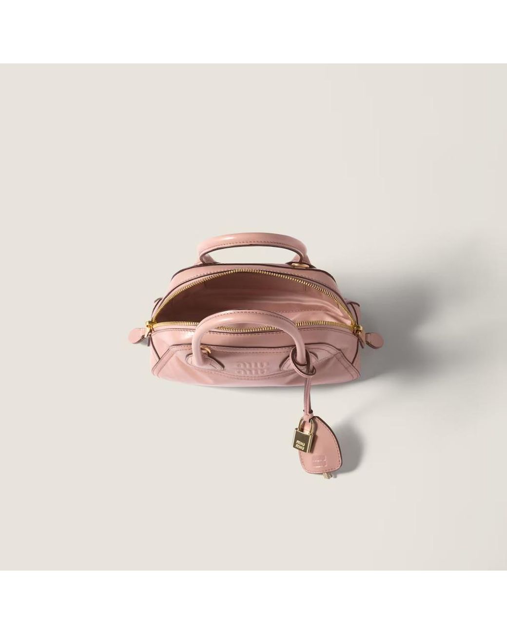 Miu Miu Pink Vivant Shiny Leather Mini-Bag