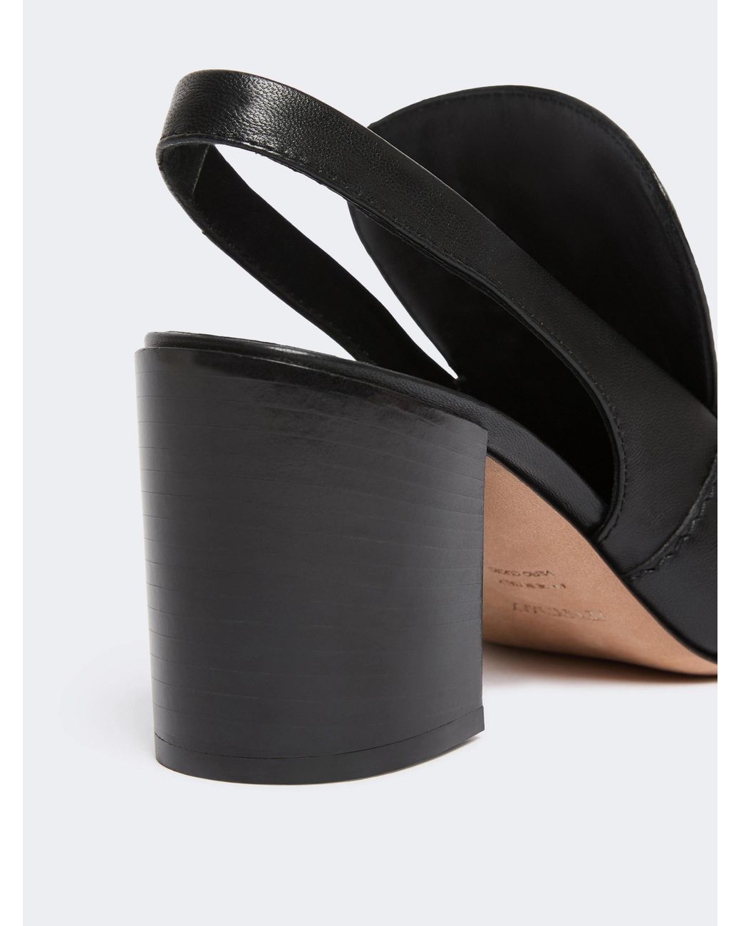 Sportmax Black Spxzamia Square Toe Heeled Mules