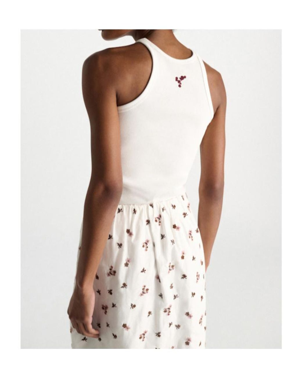 Dorothee Schumacher White Ribbed Seduction Top