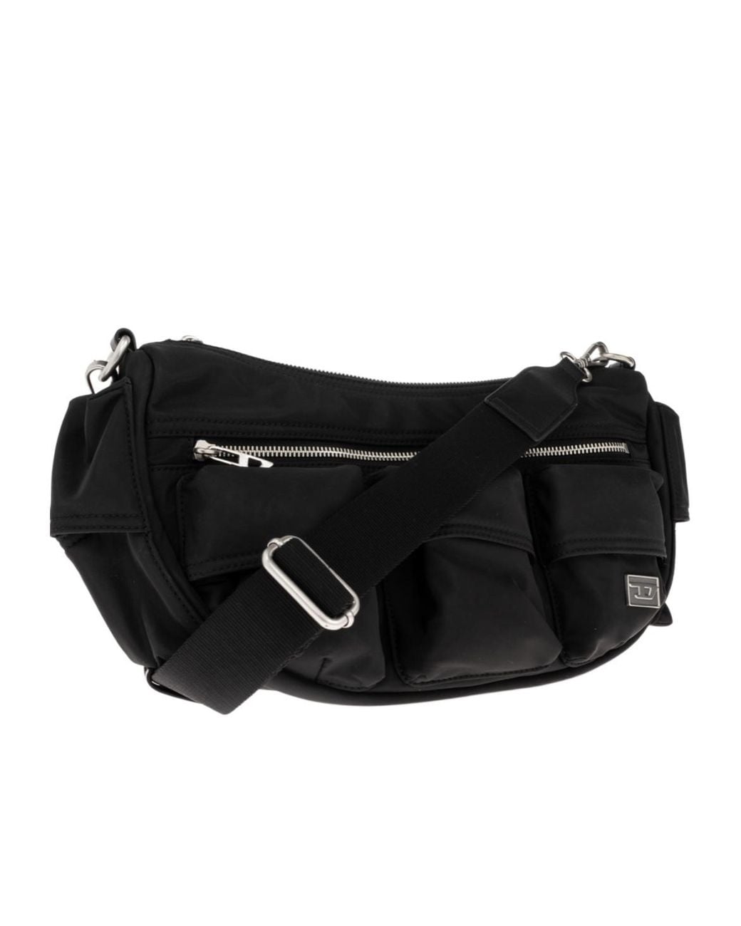 DIESEL Black Multi-Pkts Shoulder Bag for men