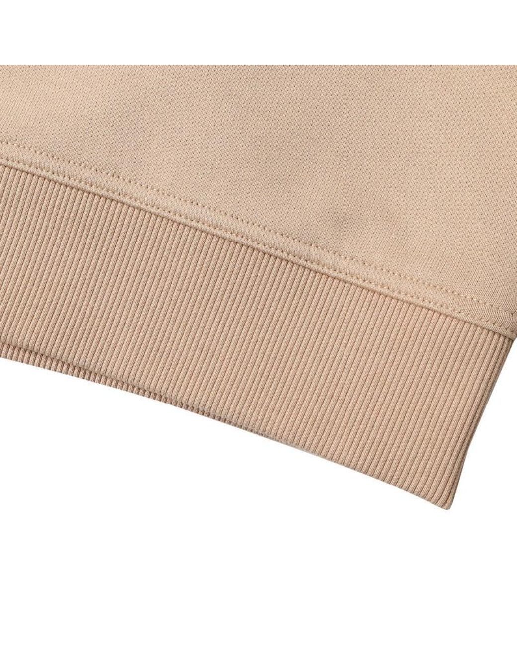 Burberry Natural Long Sleeve Short Sweater