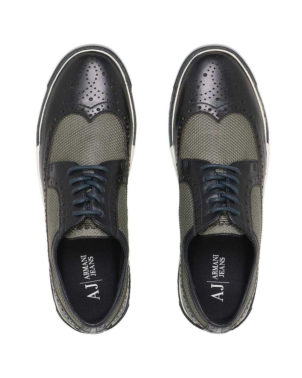 Armani Jeans Black Stitching Detail Casual Sneakers for men
