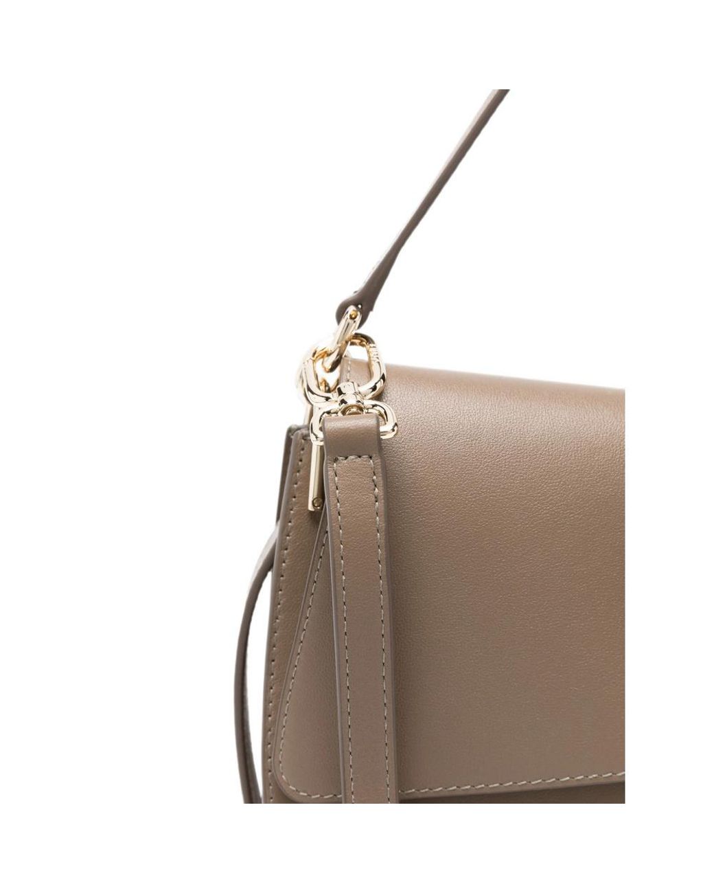 Furla Natural Buckle-Detail Shoulder Bag
