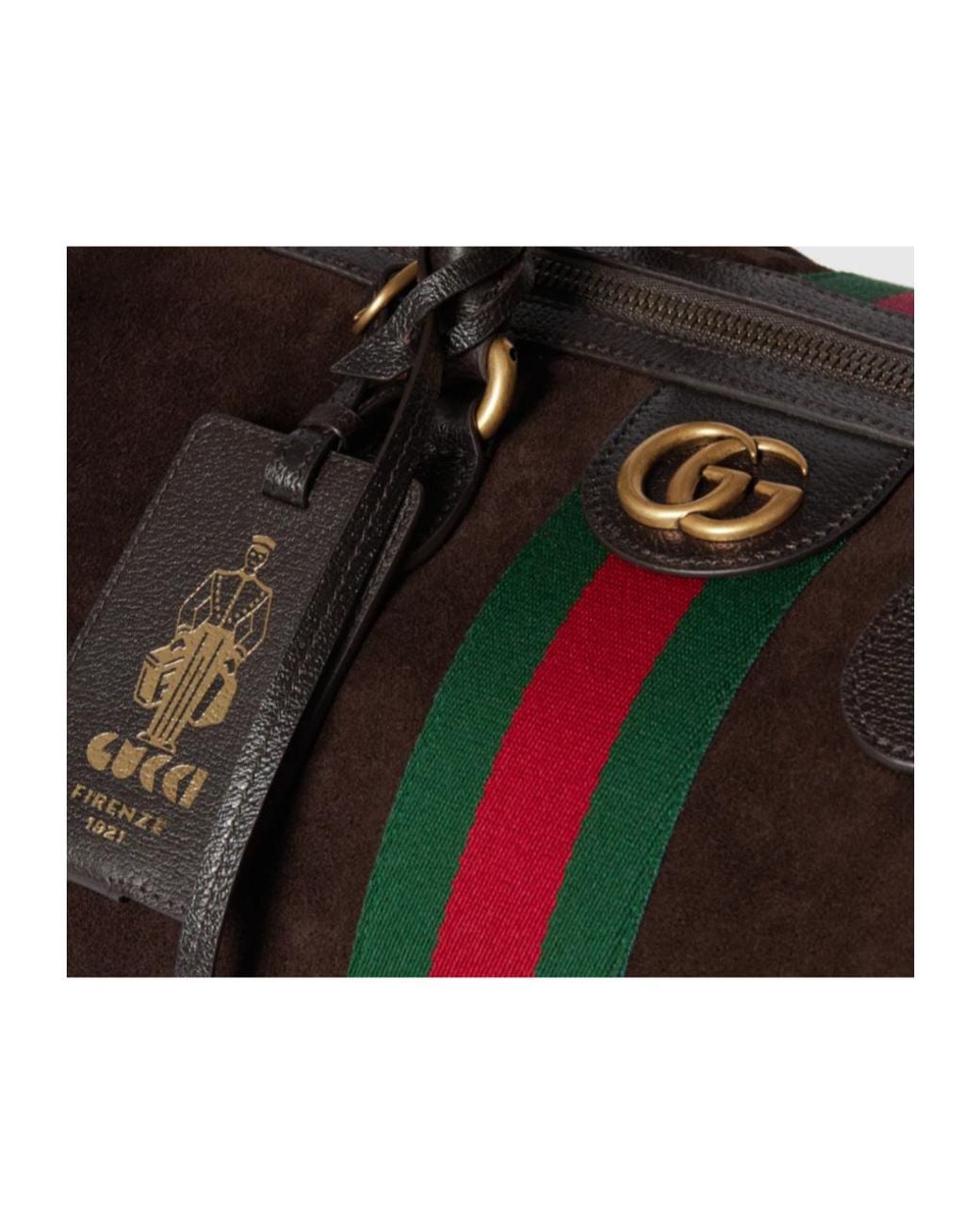 Gucci Black Savoy Medium Duffle Bag for men