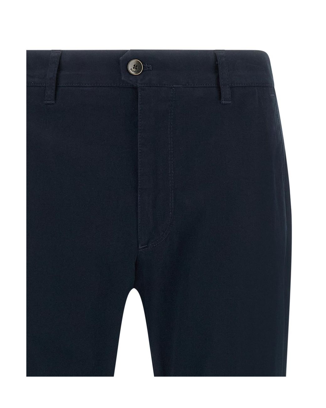 Incotex Blue Straight-Leg Cotton-Canvas Trousers for men