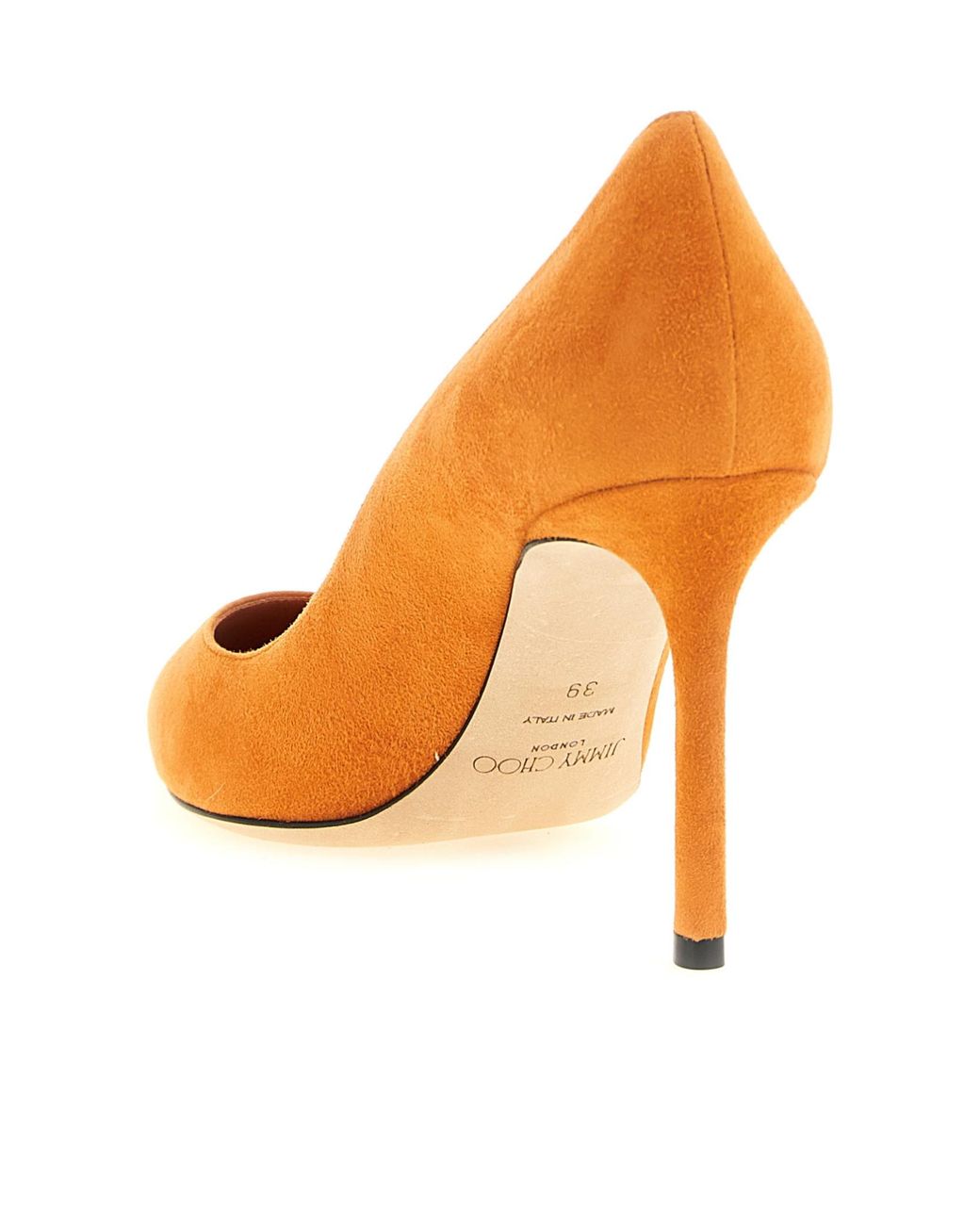 Jimmy Choo Orange Romy Suede Pumps
