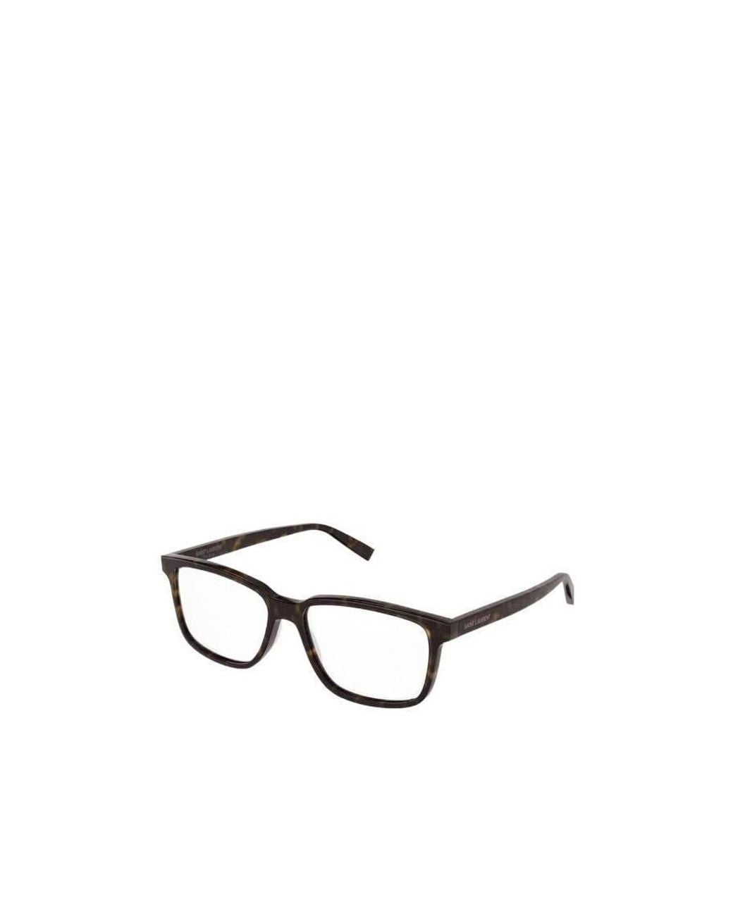 Saint Laurent White Eyewear Sl 458 Rectangular Glasses And Frames for men