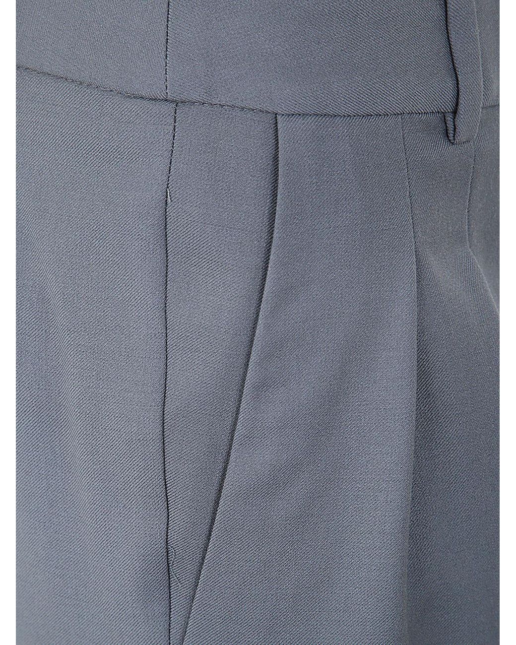 Loulou de Saison Blue Sbiru Pleated Straight Leg Pants