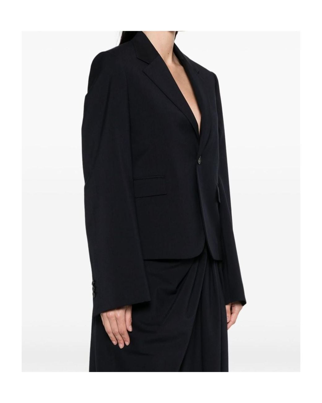 Loewe Blue Single-Breasted Tailored Blazer